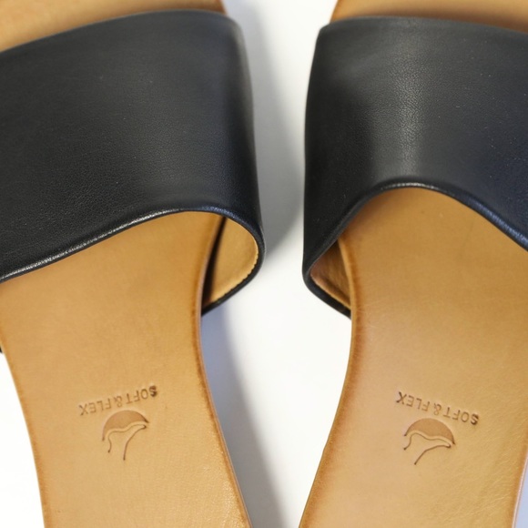 NWB Oker Sema sandals black beach resort summer womens 38 comfy soft flex shoes - Picture 8 of 9